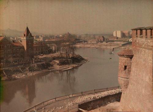 Fot. Tadeusz Rząca, Widok Zwierzyńca i Dębnik z Wawelu, Kraków, 1911-1920.